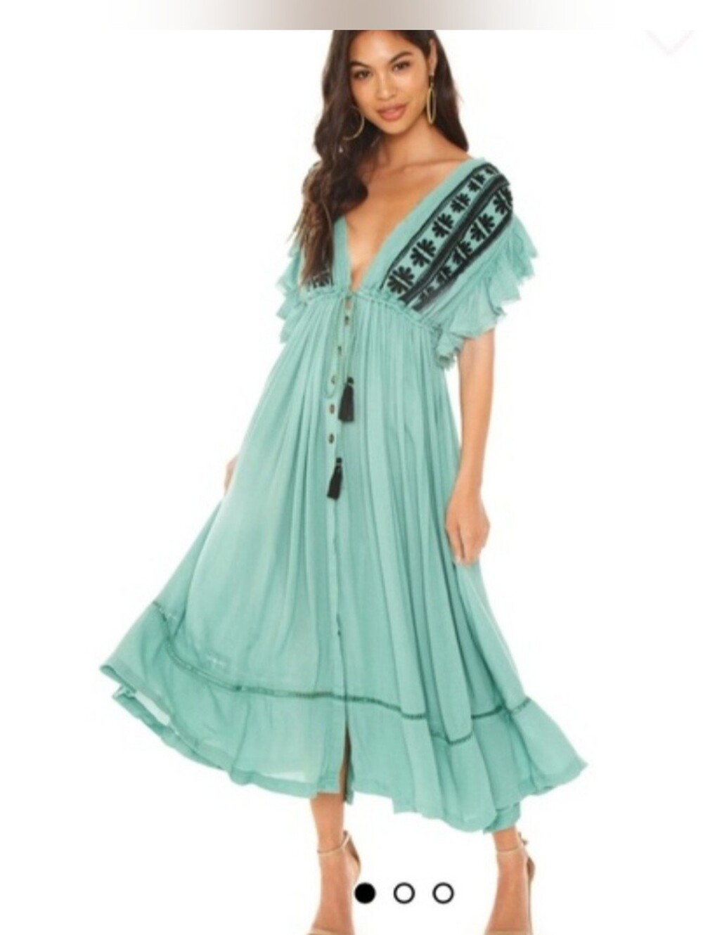 NWT Free People Comber Boho Midi Dress
